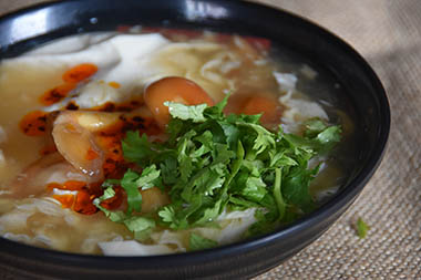滑菇玉籽豆腐脑
